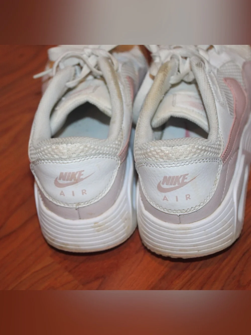 Nike Air Max SC White & Pink Oxford Sneakers - Size 8